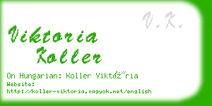 viktoria koller business card